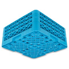 RW20-214 OptiClean™ NeWave™ Glass Rack with 3 Integrated Extenders 20 Compartment - Carlisle Blue