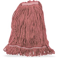 369325M05 ANTI-MICROBIAL LRG RED LOOPED-END MOP W/RED BAND