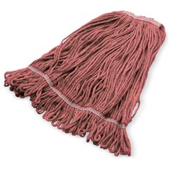 369325M05 ANTI-MICROBIAL LRG RED LOOPED-END MOP W/RED BAND