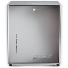 T1900XC Metal 500 Multifold/300 C-Fold Towel Dispenser, Chrome - Chrome