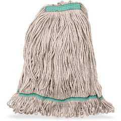 369320M00 ANTI-MICROBIAL MED NATURAL LOOPED END MOP GREEN BA