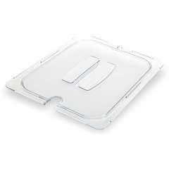 10211U07 StorPlus™ Polycarbonate Notched Handled Universal Lid Full-Size - Clear