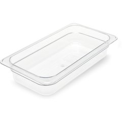 3066007 StorPlus™ Polycarbonate Food Pan 1/3 Size, 2 1/2" Deep - Clear