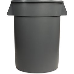 34103223 Bronco™ Round Waste Bin Trash Container 32 Gallon - Gray
