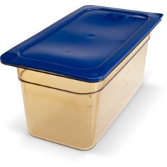 3086213 StorPlus™ High Heat Food Pan 1/3 Size, 6" Deep - Amber