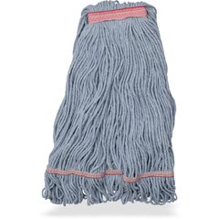 369425B14 LRG BLUE LOOPED-END MOP W/RED BAND - 4 PLY NRW BAN