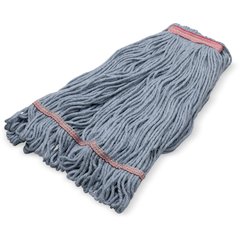 369425B14 LRG BLUE LOOPED-END MOP W/RED BAND - 4 PLY NRW BAN