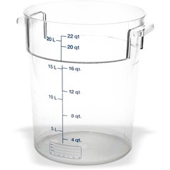 1076907 StorPlus™ Round Food Storage Container 22 qt - Clear