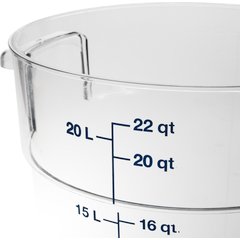 1076907 StorPlus™ Round Food Storage Container 22 qt - Clear