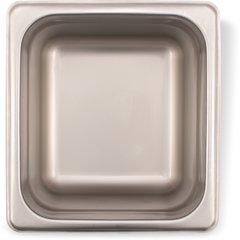 607164 DuraPan™ Light Gauge Stainless Steel Steam Table Hotel Pan 1/6 Size, 4" Deep