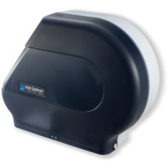 R6500TBK Classic Quantum 12-13" Jumbo Bath Tissue Dispenser, 3.25" core, Black Pearl  - Black