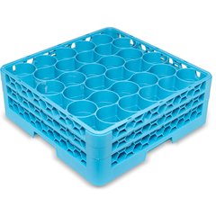 RW20-114 OptiClean™ NeWave™ Glass Rack with 2 Integrated Extenders 20 Compartment - Carlisle Blue