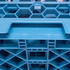 RW20-114 OptiClean™ NeWave™ Glass Rack with 2 Integrated Extenders 20 Compartment - Carlisle Blue