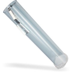 C4160TBL Small Pull-Type Water Cup Dispenser w/ Flip Cap - Blue  - Blue