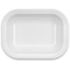 4374502 Melamine Rectangle Baker Server 28 oz. - White