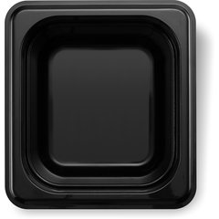 3068403 StorPlus™ Polycarbonate Food Pan 1/6 Size, 4" Deep - Black