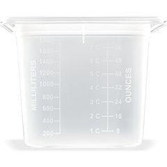 MP16 MOD PAN 1/6 Size - 2 Quart  - Translucent
