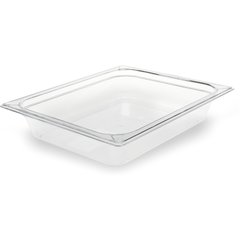 10220B07 StorPlus™ Polycarbonate Food Pan 1/2 Size, 2.5" Deep - Clear