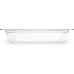 10220B07 StorPlus™ Polycarbonate Food Pan 1/2 Size, 2.5" Deep - Clear