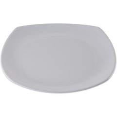4330402 Melamine Upturned Corner Square Plate 11.5" - White