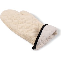 817TMSB Terry Oven Mitt w/ Steam Barrier - 17 Inch  - Tan