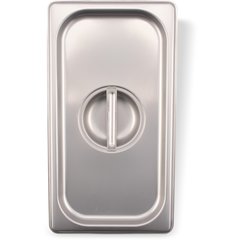 607130C DuraPan™ Stainless Steel Steam Table Hotel Pan Handled Cover 1/3 Size