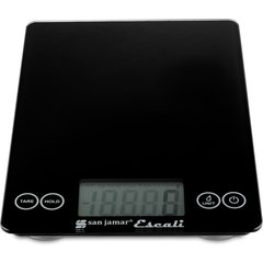 SCDG15BK GLASS DIGITAL SCALE 15 LLB / 7 KG - BLACK  - Black
