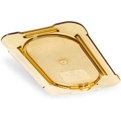 10536U13 StorPlus™ High Heat Flat Universal Food Pan Lid 1/9 Size - Amber