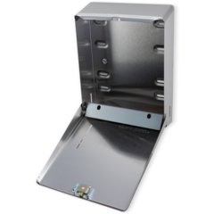 T1900SS Metal 500 Multifold/300 C-Fold Towel Dispenser, Stainless Steel - Stainless Steel
