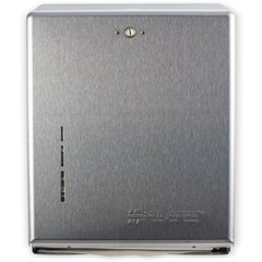 T1900SS Metal 500 Multifold/300 C-Fold Towel Dispenser, Stainless Steel - Stainless Steel