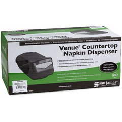 H5005TBK Venue® Napkin Dispenser with Stand, Fullfold Control Face, 450 Napkin, Black  - Black