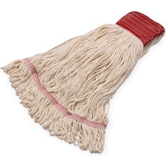 369125G00 GREASE RELEASE LRG NATURAL LOOPED-END MOP W/RED BA