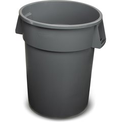 34104423 Bronco™ Round Waste Bin Trash Container 44 Gallon - Gray