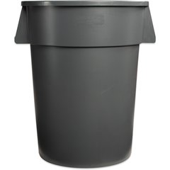 34104423 Bronco™ Round Waste Bin Trash Container 44 Gallon - Gray