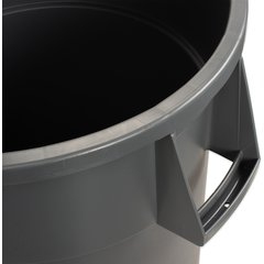 34104423 Bronco™ Round Waste Bin Trash Container 44 Gallon - Gray