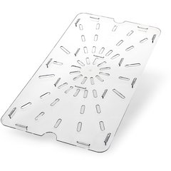1021507 StorPlus™ Polycarbonate Food Pan Drain Grate Full-Size - Clear