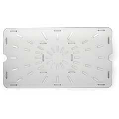 1021507 StorPlus™ Polycarbonate Food Pan Drain Grate Full-Size - Clear