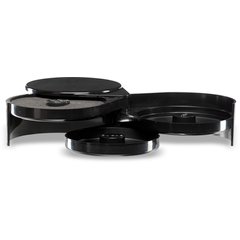 GR0903 3-Tier Glass Rimmer 7-7/8", , 2-15/16" - Black