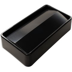 34202403 TrimLine™ Rectangle Swing Top Waste Container Trash Can Lid 15 and 23 Gallon - Black