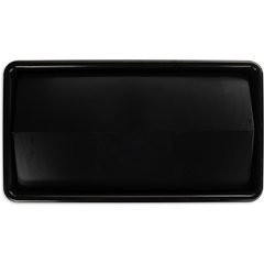 34202403 TrimLine™ Rectangle Swing Top Waste Container Trash Can Lid 15 and 23 Gallon - Black