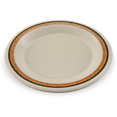 43013908 Durus® Melamine Wide Rim Dinner Plate 9" - Sierra Sand on Sand