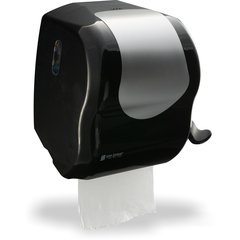 T970BKSS Summit™ Lever Roll Towel Dispenser, 1.5" core, Black/Stainless Steel  - Black