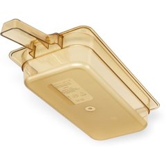 30860H13 StorPlus™ High Heat Food Pan with Handle 1/3 Size, 2.5" Deep - Amber