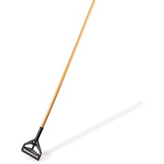 36936500 Plastic Mop Head with Wood Handle 54" - Tan