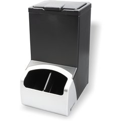 MODBFD Modular Bulk FIFO Dispenser 10.25" x 13.25" x 18.25" - Stainless Steel / Black  - Black