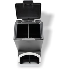 MODBFD Modular Bulk FIFO Dispenser 10.25" x 13.25" x 18.25" - Stainless Steel / Black  - Black