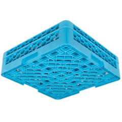 RG9-114 OptiClean™ 9-Compartment Divided Glass Rack with 1 Extender 5.56" - Carlisle Blue