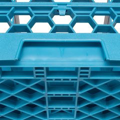 Orange-Carlisle Blue Pack of 3 7.12 Polypropylene Carlisle RG9-2C412 OptiClean 9 Compartment Glass Rack with 2 Extenders