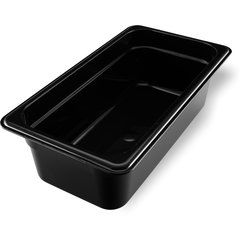 3086103 StorPlus™ High Heat Food Pan 1/3 Size, 4" Deep - Black