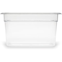 3068207 StorPlus™ Polycarbonate Food Pan 1/4 Size, 6" Deep - Clear